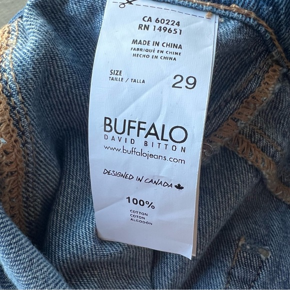 Denim Midi Maxi Skirt Buffalo Worn Indigo w/ Front Slit NWT Boho Casual Cowgirl - Picture 15 of 16